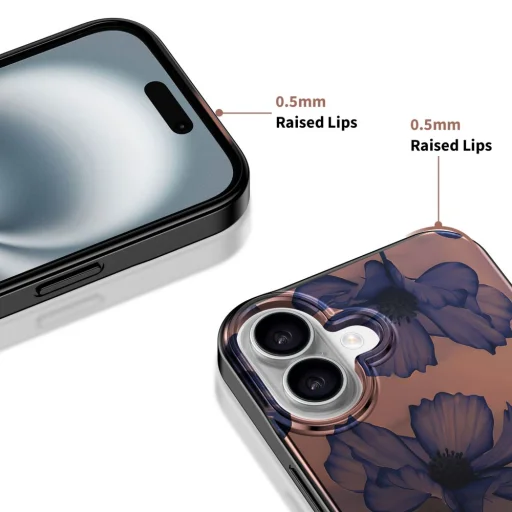 iPhone 16 Tech-protect Lamano Magsafe tok Bársony Éjszaka - 6