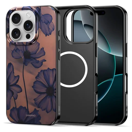 iPhone 16 Pro Max Tech-protect Lamano Magsafe Velvet Night tok - 3