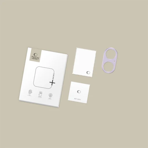 iPhone 17 Tech-Protect Camalloy Fit+ levendula színű üvegfólia - 5