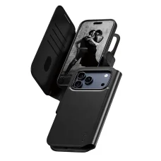 iPhone 17 Pro Max Fekete PanzerGlass® - CARE funkció MagSafe tok Tango Két-az-egyben pénztárca