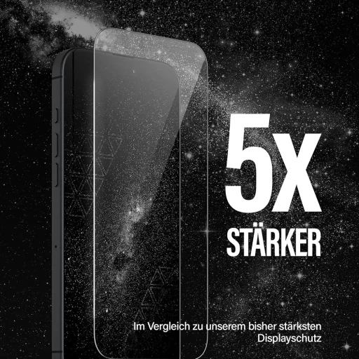 iPhone 17 / iPhone 16 Pro Fekete PanzerGlass® Ultra-Wide Fit Ceramic II Képernyővédő EasyAlignerrel üvegfólia - 7