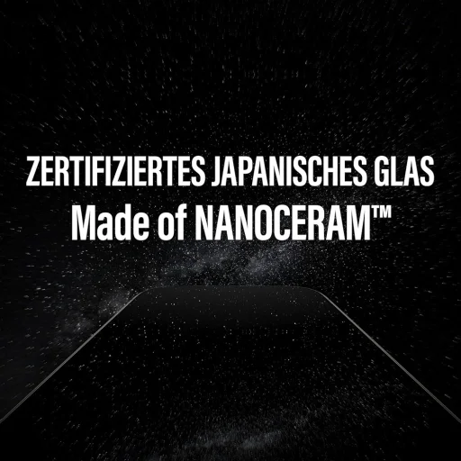 iPhone 17 / iPhone 16 Pro Fekete PanzerGlass® Ultra-Wide Fit Ceramic II Képernyővédő EasyAlignerrel üvegfólia - 5
