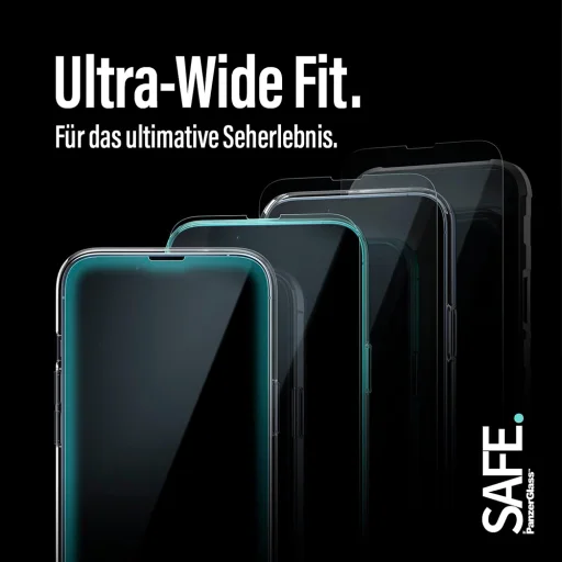 iPhone 17 Pro Max PanzerGlass® - SAFE. Ultra-Wide Fit Képernyővédő EasyAligner-rel - Átlátszó üvegfólia - 7