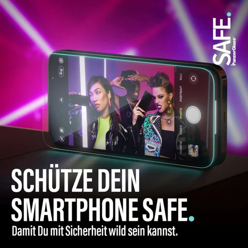 iPhone 17 Pro Max PanzerGlass® - SAFE. Ultra-Wide Fit Képernyővédő EasyAligner-rel - Átlátszó üvegfólia - 9