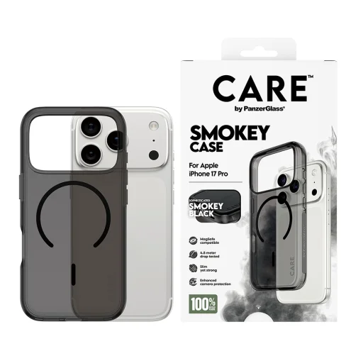 iPhone 17 Pro Max PanzerGlass® - CARE Flagship Urban Explorer Fekete MagSafe - Füstös tok - 11