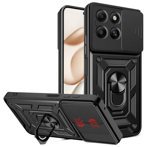 Honor 400 Smart Fekete Techsuit CamShield Series tok - 6