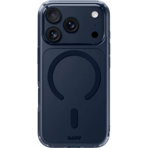 Laut Crystal Fluro MagSafe tok iPhone 17 Pro - Clear Navy Blue tok - 1