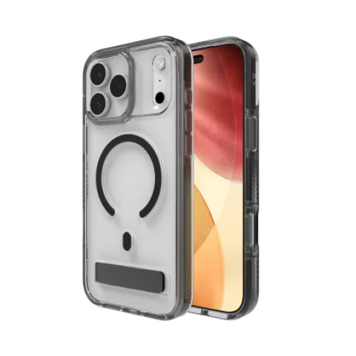 ZAGG Santa Cruz Snap KS MagSafe tok iPhone 17 Pro Max - Átlátszó és Fekete tok - 1