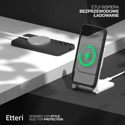 Samsung Galaxy S25 Plus Etteri szilikon mágneses fekete tok - 5