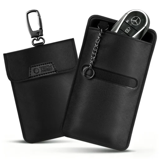 Tech-Protect KLR400 Klatka Faradaya Pouch Keyless Rfid Jeltolvajlás Elleni Tok Fekete/fekete - 2
