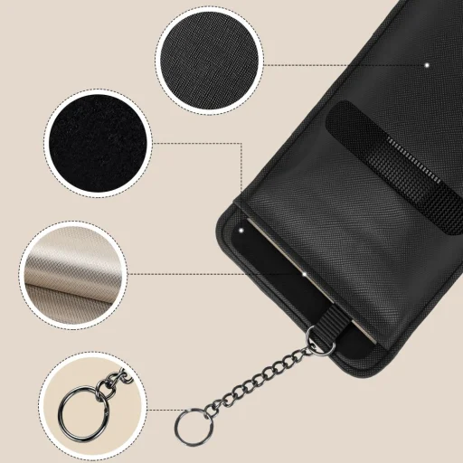 Tech-Protect KLR400 Klatka Faradaya Pouch Keyless Rfid Jeltolvajlás Elleni Tok Fekete/fekete - 5