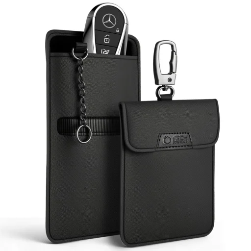 Tech-Protect KLR400 Klatka Faradaya Pouch Keyless Rfid Jeltolvajlás Elleni Tok Fekete/fekete - 1