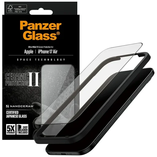 PanzerGlass Ceramic II Ultra-Wide Fit EasyAligner Üvegfólia iPhone Air - 4