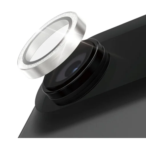 PanzerGlass Hoops Glitter Tempered Glass Lens Screen Protector for iPhone Air - Silver - 8