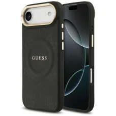 Guess Peony Hot Stamp MagSafe tok iPhone Air - Fekete