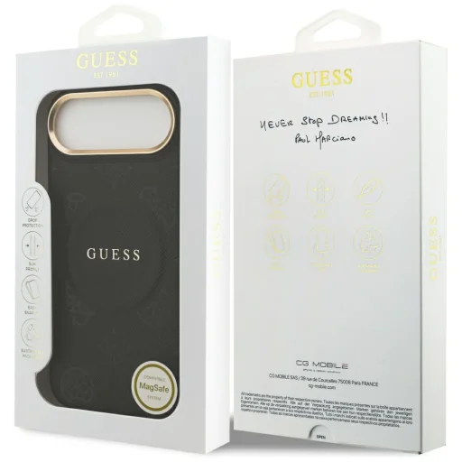 Guess Peony Hot Stamp MagSafe tok iPhone Air - Fekete - 8