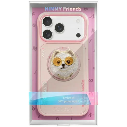  iPhone 17 Pro Max Pink Nimmy Glasses Cool Dog MagSafe tok - 2