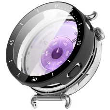 Huawei Watch GT 6 41mm Matt Fekete Techsuit Defense360 Pro keret + képernyővédő tok