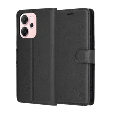 Oppo Reno14 F Fekete Techsuit - Leather Folio tok