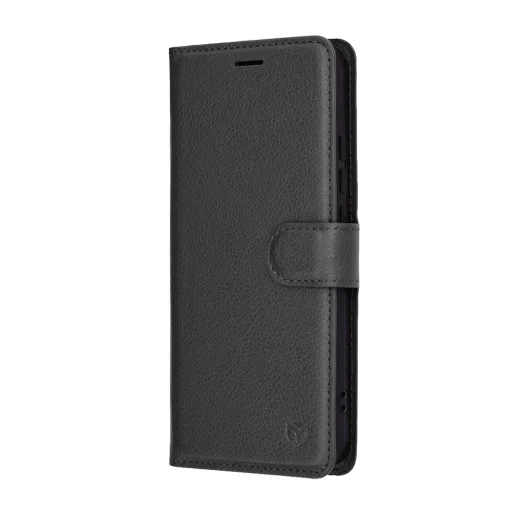 Oppo Reno14 F Fekete Techsuit - Leather Folio tok - 4