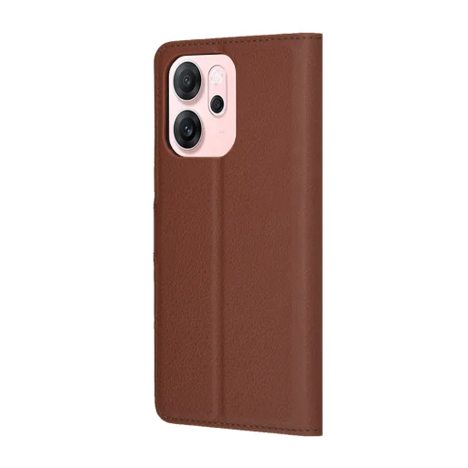 Oppo Reno14 F Barna Techsuit - Leather Folio tok. - 5