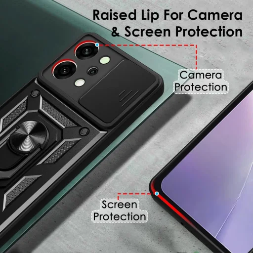 Oppo Reno14 Kék Techsuit CamShield Series tok - 3