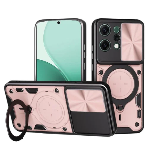 Oppo Reno14 Rose Gold Techsuit CamGuard Pro tok - 1