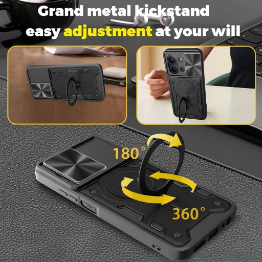 Xiaomi Redmi 15C 4G / Redmi 15C 5G Techsuit - CamGuard Pro - Piros tok - 4