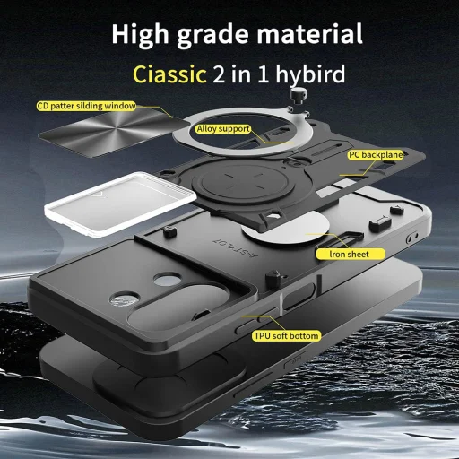 Xiaomi Redmi 15C 4G / Redmi 15C 5G Techsuit - CamGuard Pro - Piros tok - 6