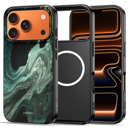 iPhone 17 Pro Max Tech-protect Lamano Magsafe tok Verde Aura - 5