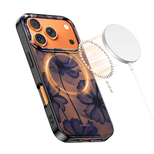 iPhone 17 Pro Tech-protect Lamano Magsafe bársony éjszaka tok - 5