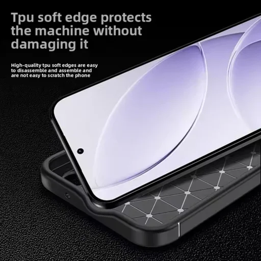 Xiaomi Redmi 15 4G / Redmi 15 5G Techsuit CarbonFiber - Fekete tok - 3