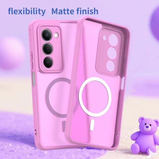 Xiaomi Redmi 15 4G Pink Techsuit - HaloFrost II MagSafe tok - 2