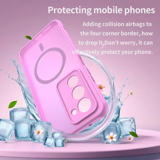 Xiaomi Redmi 15 4G Pink Techsuit - HaloFrost II MagSafe tok - 3