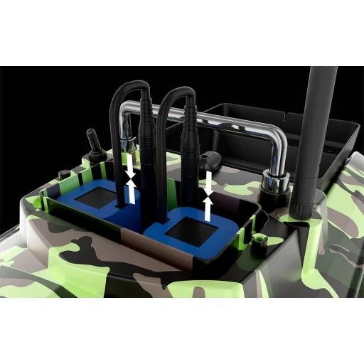 Flytec V050 etetőhajó (terepmintás zöld) 12000mah - 7