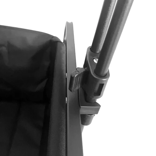  Wozinsky WZP-100 Összecsukható kerti kocsi széles kerekekkel, 100 kg-ig – fekete - 11