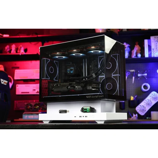 Darkflash F1 Számítógépes Ház Fehér 6 ARGB Ventilátorral - 9