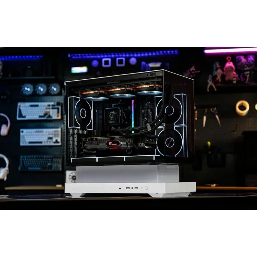 Darkflash F1 Számítógépes Ház Fehér 6 ARGB Ventilátorral - 10