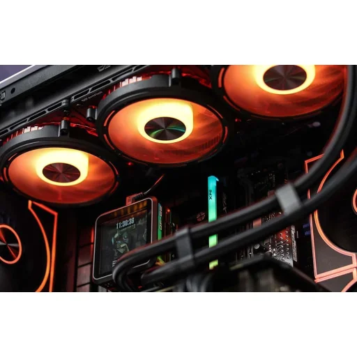 Darkflash F1 Számítógépes Ház Fehér 6 ARGB Ventilátorral - 11