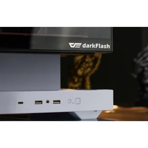 Darkflash F1 Számítógépes Ház Fehér 6 ARGB Ventilátorral - 12