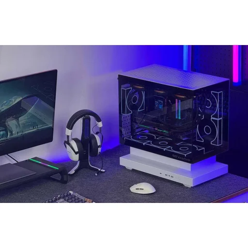 Darkflash F1 Számítógépes Ház Fehér 6 ARGB Ventilátorral - 13