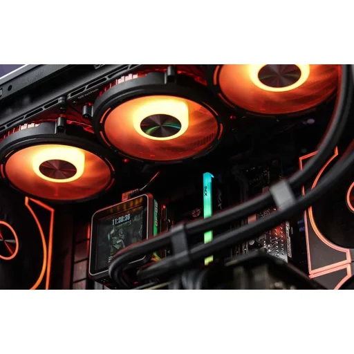 DarkFlash F1 számítógép ház (Fekete) 6 ARGB ventilátorral - 11