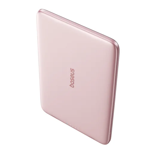 Baseus PicoGo AM41 5000mAh 20W Ultra-vékony Power Bank MagSafe kompatibilis Baseus Simple USB-C 60W 30cm kábellel - Rózsaszín - 2