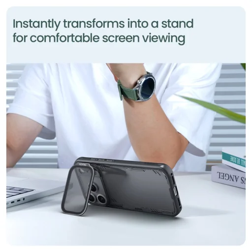 Nillkin Iceblade Prop tok Apple iPhone 17 Pro Dark Night Black - 7