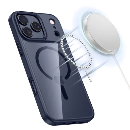 iPhone 17 Pro Max Tech-Protect Magmat Magsafe tok Deep Blue/átlátszó - 2