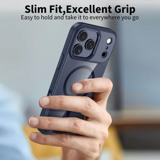 iPhone 17 Pro Max Tech-Protect Magmat Magsafe tok Deep Blue/átlátszó - 4