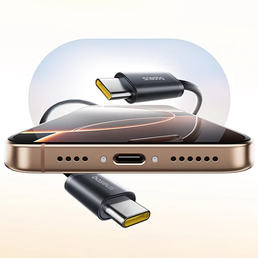 Baseus Dynamic 4 Pro Fast USB-C Kábel - USB-C 100W 1m - Fekete - 6