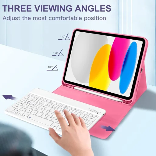 iPad 10.9” 2022 / 11” 2025 tok Tech-protect Sc Pen + Keyboard Magenta - 7