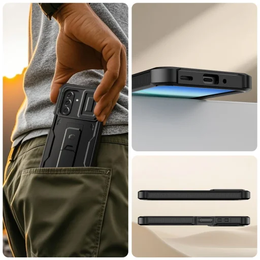 Samsung Galaxy A17 4G / 5G tok Tech-protect Kevlar Cam+ Fekete - 6