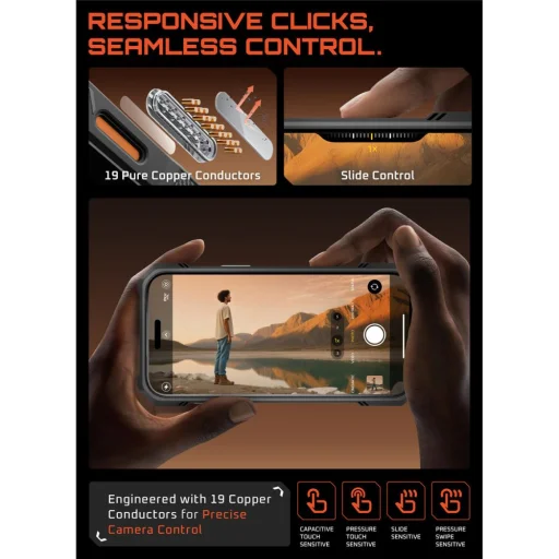 iPhone 17 Pro Supcase Ub Grip Mag Magsafe tok Átlátszó/Korall - 6